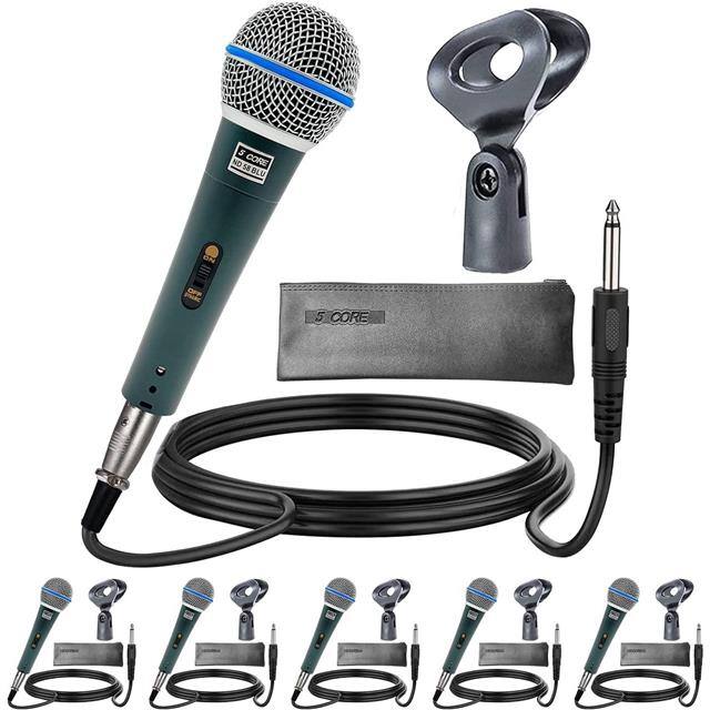 ND 58 BLU 6PCS 5 Core Inc  Microphones